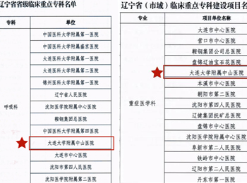 我院再添兩個遼寧省臨床重點專科